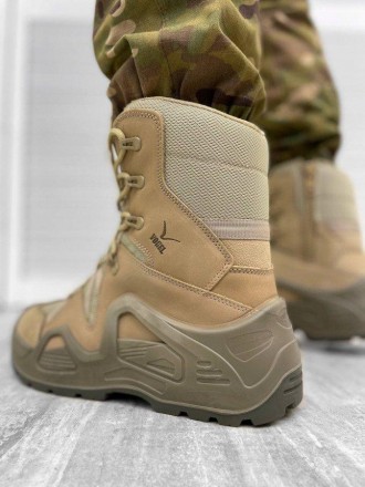 Чоловічі тактичні черевики військові на зиму бежеві, зимові армійські черевики д. . фото 3