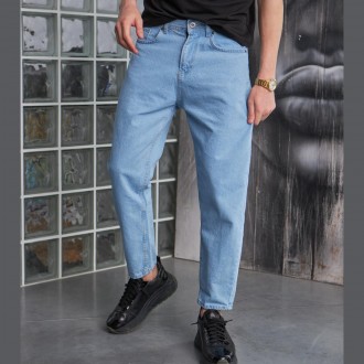Чоловічі джинси мом Туреччина класичні укорочені Джинсові штани модні коттонові . . фото 2
