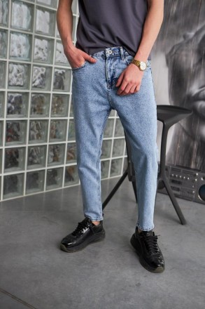 Мужские джинсы мом Турция классические укороченные Джинсовые штаны коттоновые ве. . фото 5
