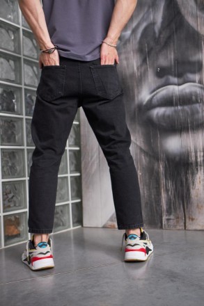 Чоловічі джинси мом Туреччина Рвані укорочені Джинсові штани коттон весна-осінь . . фото 6