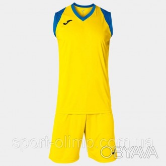 Комплект, состоящий из футболки и шорт, для игры в баскетбол.Футболка изготовлен. . фото 1