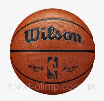Мяч баскетбольный Wilson NBA Authentic series outdoor 285 size 5 Коричневый (WTB. . фото 2
