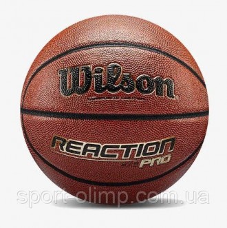 М'яч баскетбольний Wilson REACTION Pro 275 size 5 Коричневий (WTB10139XB05 5. . фото 3
