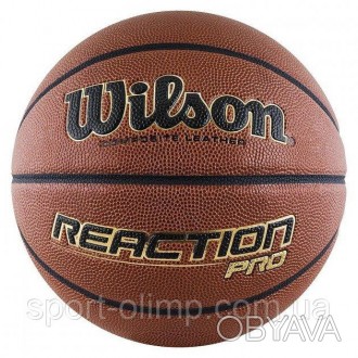 М'яч баскетбольний Wilson REACTION Pro 275 size 5 Коричневий (WTB10139XB05 5. . фото 1
