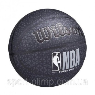 М'яч баскетбольний Wilson NBA FORGE PRO PRINTED BSKT 295 SZ7 Чорний (WTB8001. . фото 4