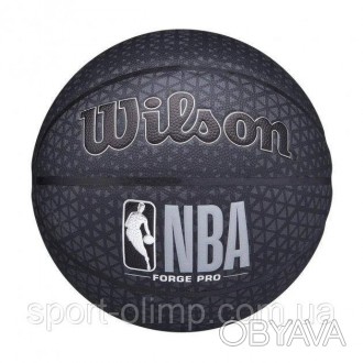 М'яч баскетбольний Wilson NBA FORGE PRO PRINTED BSKT 295 SZ7 Чорний (WTB8001. . фото 1