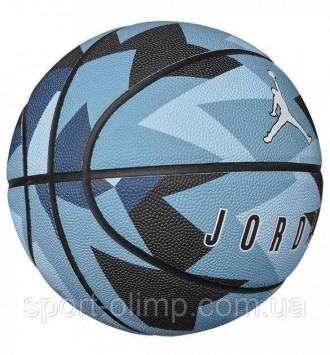 Мяч баскетбольный NIKE JORDAN BASKETBALL 8P ENERGY DEFLATED DARK SHADOW/ROYAL TI. . фото 3