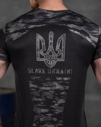 Футболка Військова Тактична Тактична потовідвідна Армійська Чорна Slava Ukraini
. . фото 9