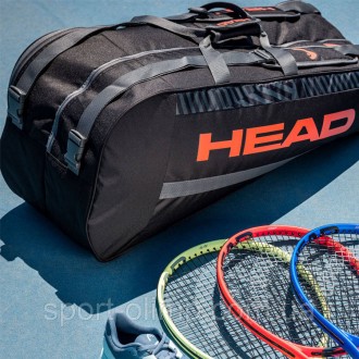 Чехол Head Base Racquet Bag M BKOR Черный (261313)
Стильная теннисная сумка Head. . фото 4