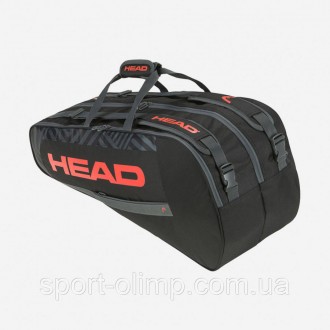 Чехол Head Base Racquet Bag M BKOR Черный (261313)
Стильная теннисная сумка Head. . фото 5