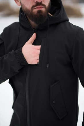Мужская куртка soft shell Intruder софтшелл Куртка демисезонная с капюшоном осен. . фото 3