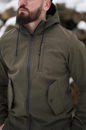 Чоловіча куртка soft shell Intruder софтшелл Куртка демісезонна з капюшоном осін. . фото 4