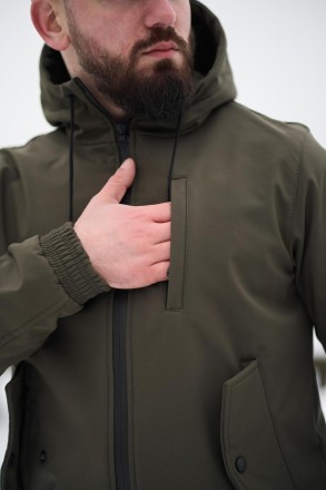 Чоловіча куртка soft shell Intruder софтшелл Куртка демісезонна з капюшоном осін. . фото 8