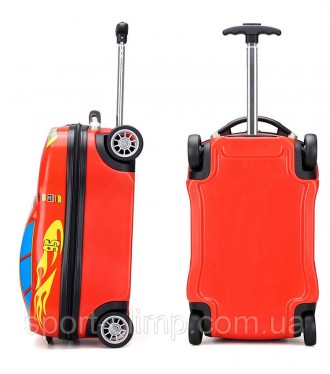 Комплект дорожня валіза на колесах і рюкзак Тачки (Cars) RESTEQ із зображенням г. . фото 6