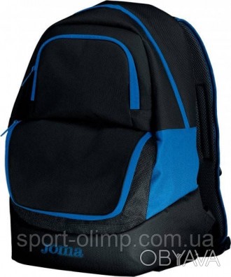 Рюкзак Joma DIAMOND II чорно-синій 47х32х32см 400235.107
Спортивний рюкзак Diamo. . фото 1