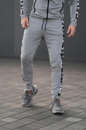 Мужские спортивные штаны Dazzle Intruder с камуфляжными лампасами Демисезонные б. . фото 9