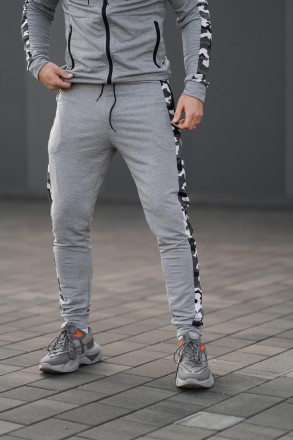 Мужские спортивные штаны Dazzle Intruder с камуфляжными лампасами Демисезонные б. . фото 6