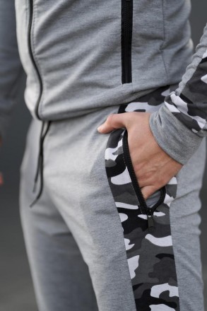 Мужские спортивные штаны Dazzle Intruder с камуфляжными лампасами Демисезонные б. . фото 8