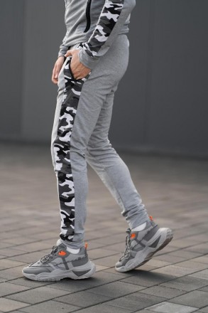 Мужские спортивные штаны Dazzle Intruder с камуфляжными лампасами Демисезонные б. . фото 5