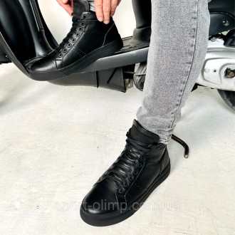 Мужские черные кожаные кеды с утеплением Niagara_brand 7797
 
Характеристика:
 
. . фото 10