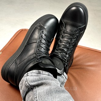 Мужские черные кожаные кеды с утеплением Niagara_brand 7797
 
Характеристика:
 
. . фото 4