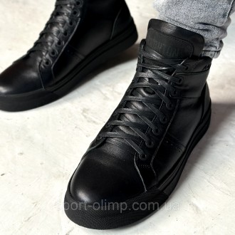 Мужские черные кожаные кеды с утеплением Niagara_brand 7797
 
Характеристика:
 
. . фото 6