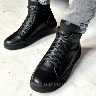 Мужские черные кожаные кеды с утеплением Niagara_brand 7797
 
Характеристика:
 
. . фото 5