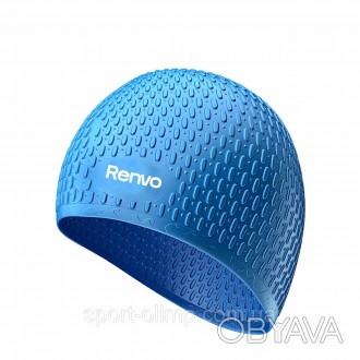 Доросла Шапочка для плавання Renvo Garda Синій OSFM (2SC1201-04) Пловіння — це н. . фото 1