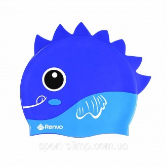 Дитяча Шапочка для плавання Renvo Sentani JR Синій OSFM (1SC300-06) Пловіння — ц. . фото 2