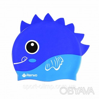 Детская Шапочка для плавания Renvo Sentani JR Синий OSFM (1SC300-06)Плавание – э. . фото 1