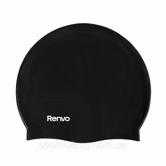Доросла шапочка для плавання Renvo Keles чорний Уні OSFM (2SC100-01) Плавання — . . фото 2