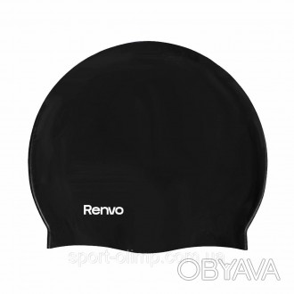 Доросла шапочка для плавання Renvo Keles чорний Уні OSFM (2SC100-01) Плавання — . . фото 1