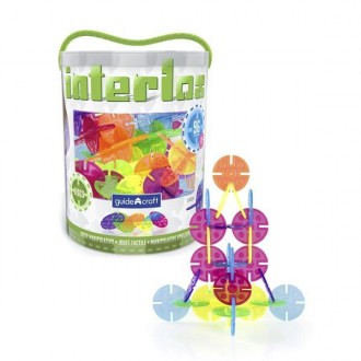Конструктор Guidecraft Interlox Discs Диски, 96 деталей (G16834). Винница. фото 1 Конструктор Guidecraft Interlox Discs Диски, 96 деталей (G16834). Винница. фото 1