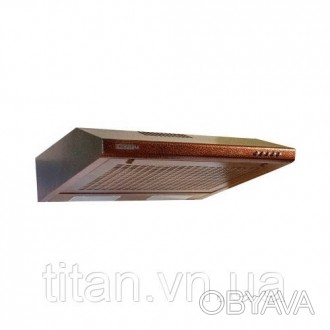 Вытяжка кухонная ProfitM Плоская Турбо №1 60 см 420м3 3 скорости коричневая. . фото 1 Плоская Турбо №1 имеет перфорированную решетку и алюминиевый фильтр. Вытяжка отл. . фото 1