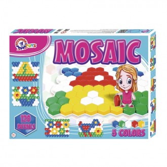 Мозаика - любимая игра детства. Состоит из игрового поля и 120-и цветных элемент. . фото 2