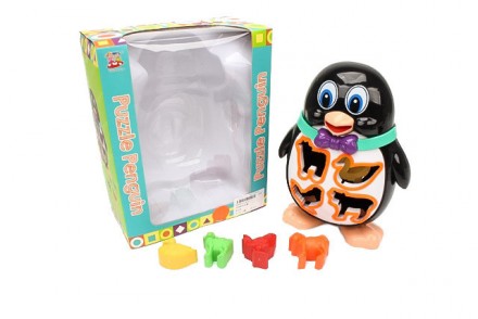 Яскрава та дуже приваблива іграшка у формі пінгвіна — чудовий розвивальний подар. . фото 2