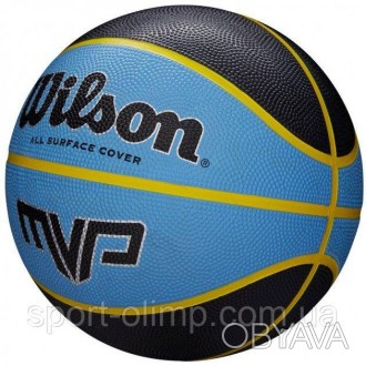 М'яч баскетбольний Wilson MVP 275 black/blue size 5 (WTB9017XB05 5)
Баскетбо. . фото 1