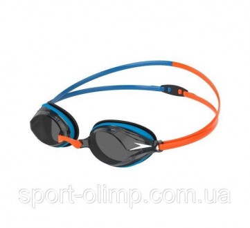 Очки для плавания Speedo VENGEANCE GOG AU оранжевый, синий OSFM 8-11322G792
Очки. . фото 2