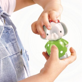 Іграшка для ванної Hape з термометром Слоненя — це заводна, що змінює колір і об. . фото 5
