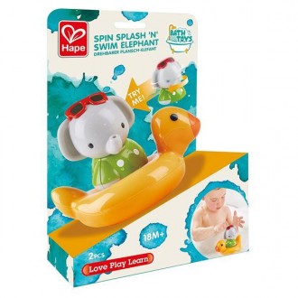 Іграшка для ванної Hape з термометром Слоненя — це заводна, що змінює колір і об. . фото 7