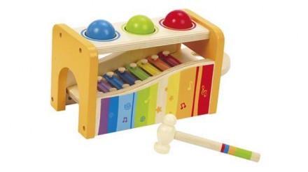 Іграшка-стучалка дерев'яна Hape Кульки та ксилофон сподобається діткам від 12 мі. . фото 11