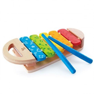 Дерев'яний ксилофон Hape Веселка — ідеальна іграшка для маленького музиканта, що. . фото 3