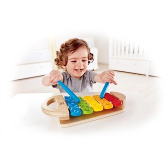 Дерев'яний ксилофон Hape Веселка — ідеальна іграшка для маленького музиканта, що. . фото 5
