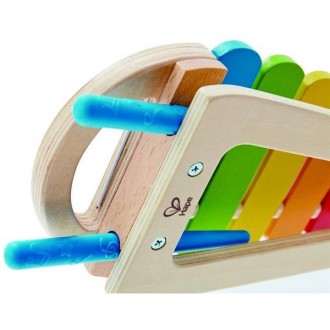 Дерев'яний ксилофон Hape Веселка — ідеальна іграшка для маленького музиканта, що. . фото 6