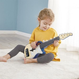 Музыкальная гитара Hape в стильном синем цвете – потрясающий подарок для юного м. . фото 3