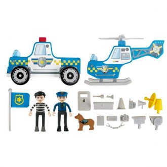 Игровой набор Hape Полицейский участок поможет ребенку придумать собственную зах. . фото 4