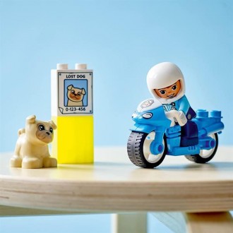 Набор «Полицейский мотоцикл» LEGO® DUPLO® Rescue (10967) обеспечит развивающую и. . фото 5