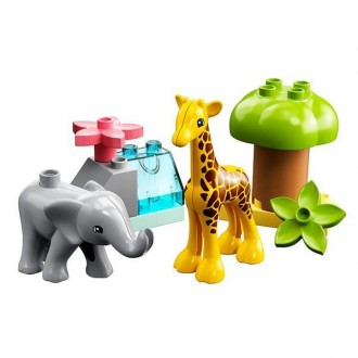 Пориньте у світ творчих ігор із набором «Дикі тварини Африки» LEGO® DUPLO® (1097. . фото 2