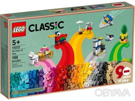 Пориньте в історію ігрового навчання за допомогою набору 90 років гри LEGO® Clas. . фото 1