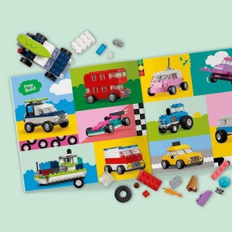 Подаруйте дітям від 5 років, які обожнюють машинки, набір LEGO® Classic Творчі т. . фото 6